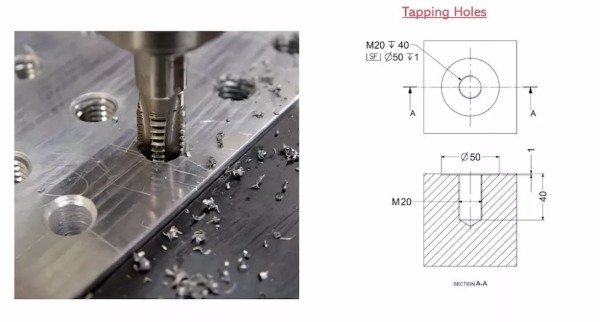 tapping holes